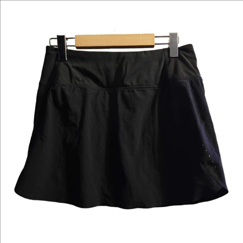 Athleta Run With It 14" UPF Trail Skort Black Small